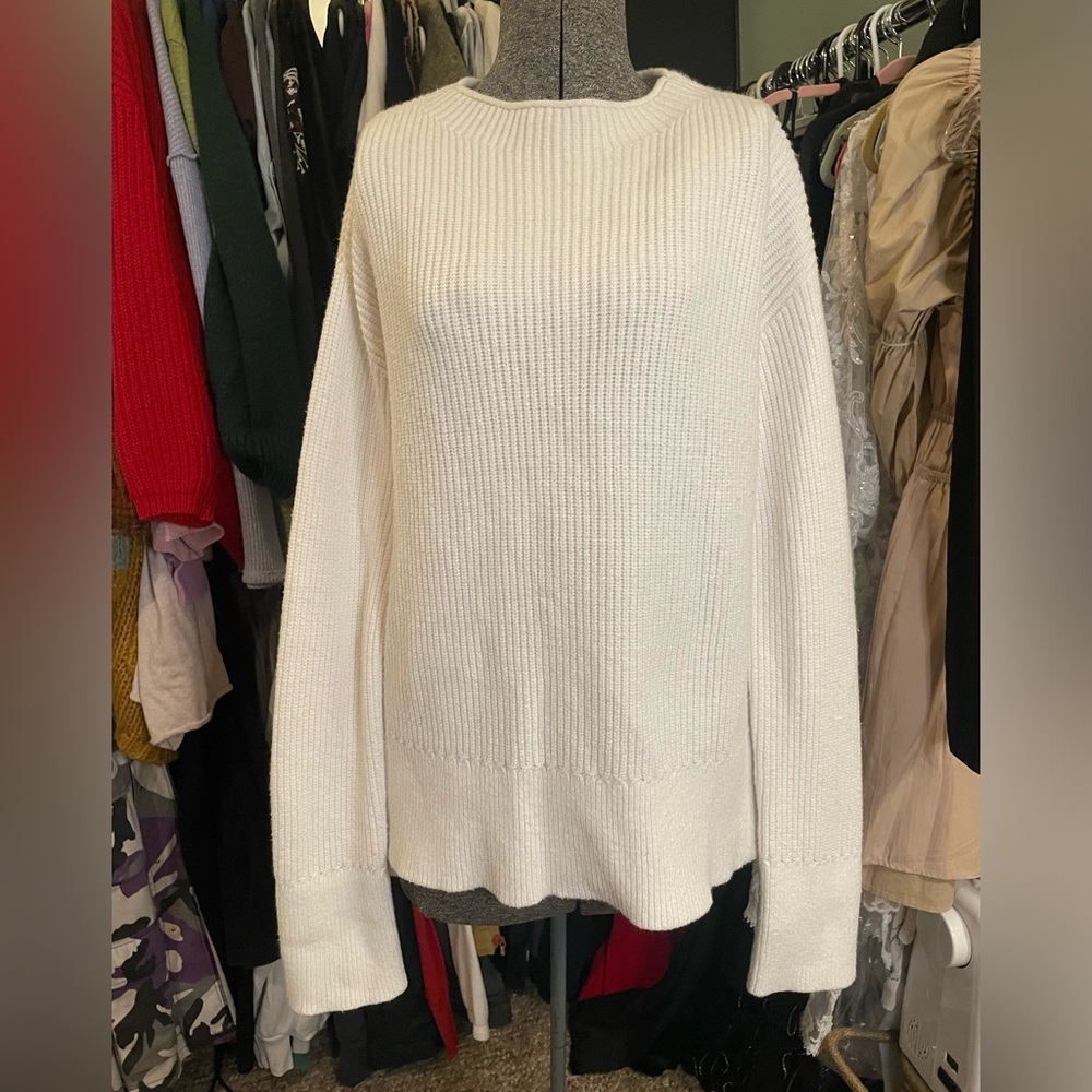 White Nordstrom knit sweater